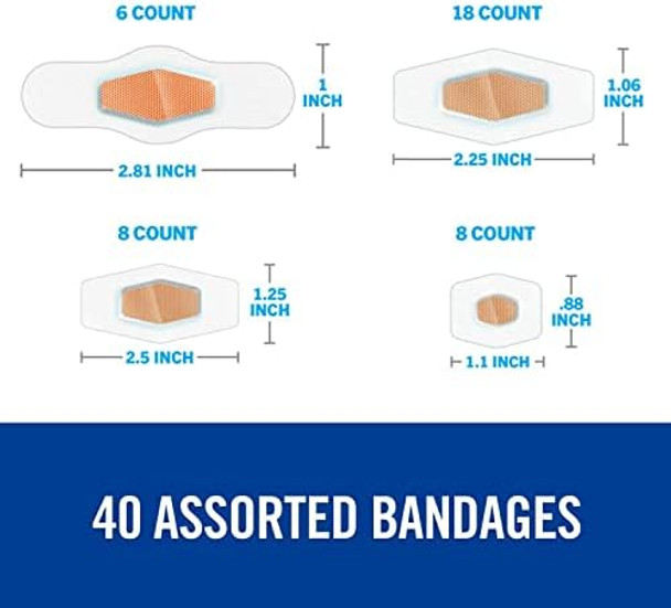 Nexcare Max Hold Waterproof Bandages Stays On For 48 Hours Flexible Bandages For Fingers Knees And Heels - 40 Pack Clear Waterproof Bandages