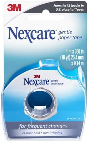 Nexcare Gentle Paper Tape Dispenser Medical Paper Tape Secures Dressings And Lifts Away Gently - 1 In X 10 Yds 1 Dispenser