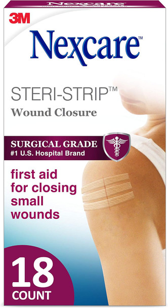 Nexcare Steri-Strip Wound Closure Breathable Strips Hold Small Wounds Firmly Closed Great After Sutures Or Staples - 30 Wound Closures Nexcare Steri-Strip Wound Closure Breathable Strips Hold Small Wounds Firmly Closed Great After Sutures Or Staples - 30 Wound Closures