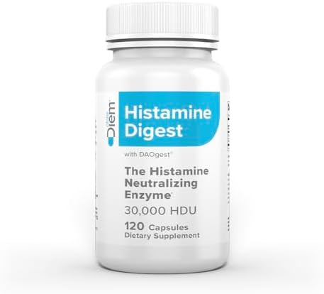 Omne Diem Histamine Digest Dao 30000 Hdu - 120 Caps - Histamine Neutralizing Enzyme - Relieve Histamine Intolerance With Diamine Oxidase
