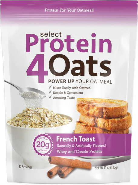 Pescience Protein4Oats Powder To Make Amazing Tasting Protein Oatmeal With Whey And Casein Gluten  Maple Brown Sugar 12 Servings