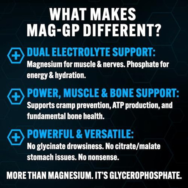 Pescience Mag-Gp Magnesium Glycerophosphate Chelate Powder 60 Servings High Absorption Improved Sleep Calming Stress Relief & Cramp Support For Men & Women