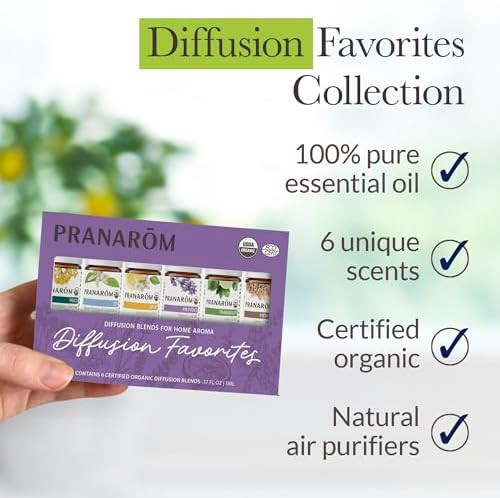 Pranarom - Diffusion Favorites Kit (6X5Ml) - Peace Zen Uplift Provence Tranquility Meditation