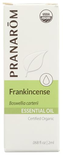 Pranarom Frankincense Essential Oil Usda Organic Non Gmo Synthetics  0.068 Fluid Ounces (Pack Of 1)