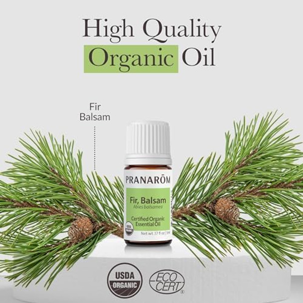 Pranarom - Fir Balsam Essential Oil 5Ml - Diffusing For Relaxation Therapy -  Organic Purity - Sustainably Harvested Non-Gmo Cruelty- - Supports Respiratory Health Pranarom - Fir Balsam Essential Oil 5Ml - Diffusing For Relaxation Therapy -  Organic Purity - Sustainably Harvested Non-Gmo Cruelty- - Supports Respiratory Health