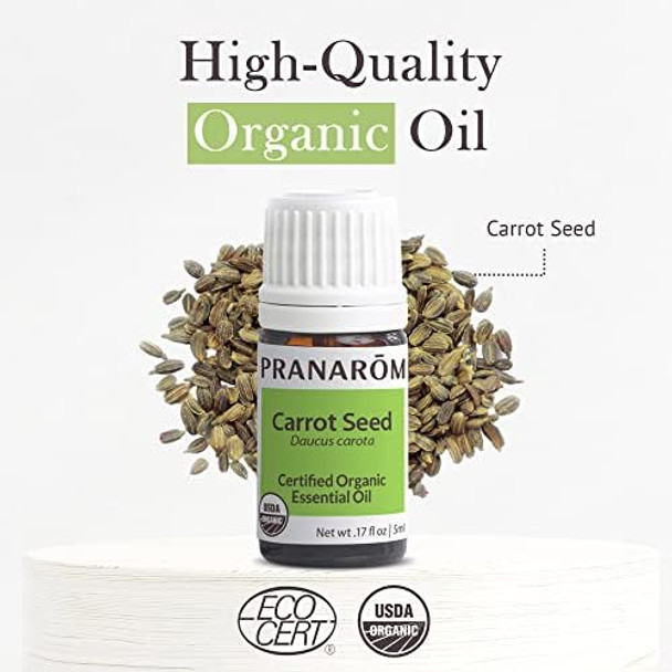 Pranarom - Carrot Seed Oil (5Ml) - 100% Pure Natural Therapeutic Grade Essential Oil For Skincare And Wellness  Usda And Ecocert  Organic