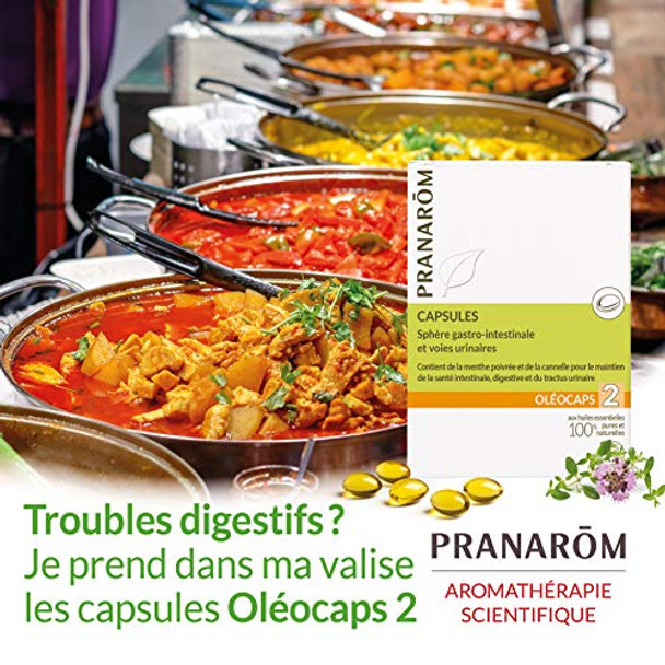 Pranarôm Science Oléocaps 2 Gastro-Intestinal Sphere & Urinary Ways 30 Capsules Pranarôm Science Oléocaps 2 Gastro-Intestinal Sphere & Urinary Ways 30 Capsules