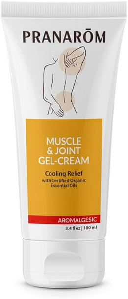 Pranarom - Aromalgesic Muscle & Joint Gel-Cream 100Ml - Relaxing With Body Massage Oil - Fast-Absorbing Non-Greasy - Organic