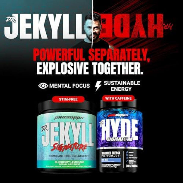Prosupps: Pre Workout Powder Bundle With Mr Hyde V2 & Dr Jekyll Signature Preworkouts