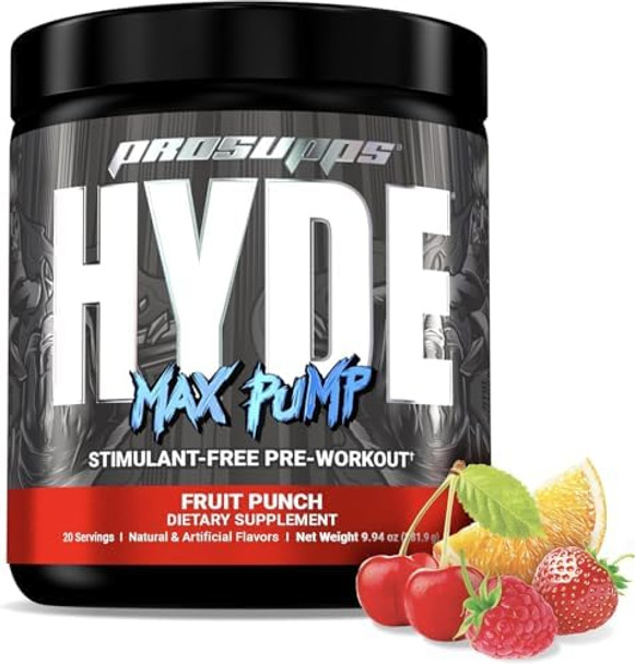 Prosupps Hyde Max Pump Stimulant- Pre-Workout Fruit Punch And Creatine 300 Bundle Prosupps Hyde Max Pump Stimulant- Pre-Workout Fruit Punch And Creatine 300 Bundle