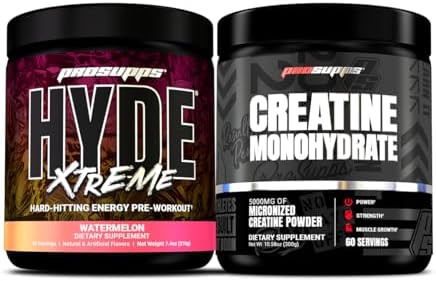 Prosupps Hyde Xtreme Hard-Hitting Energy Pre-Workout Watermelon And Creatine 300 Bundle