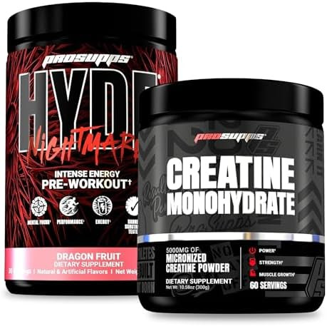 Prosupps Hyde Nightmare Intense Energy Pre-Workout Dragon Fruit And Creatine 300 Bundle