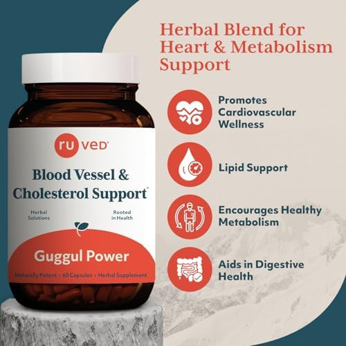 R-U Ved Ayush Herbs Guggul Power - Metabolic Vitamins For Women And Men Daily Pill Pure And Natural Metabolic Health Supplement With Guggul - 90 Vegetarian Capsules (1 Count)