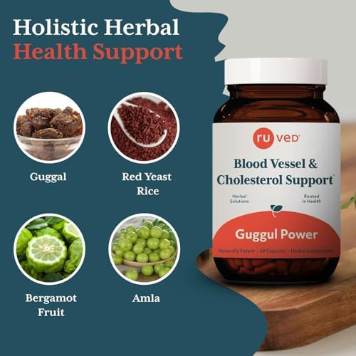 R-U Ved Ayush Herbs Guggul Power - Metabolic Vitamins For Women And Men Daily Pill Pure And Natural Metabolic Health Supplement With Guggul - 90 Vegetarian Capsules (1 Count)