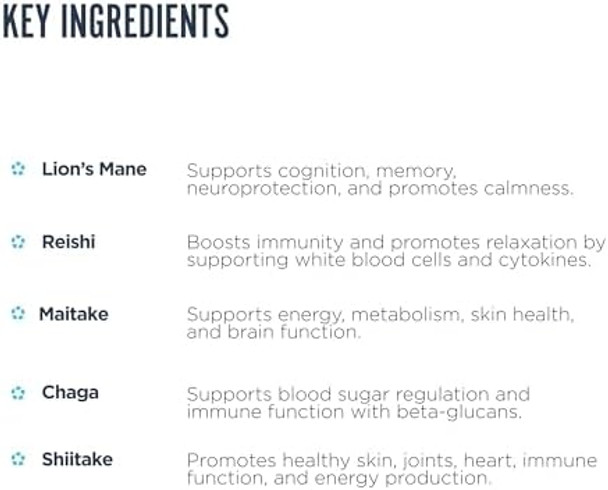 Revive Md Mushroom Powder Chocolate - Mushroom Supplement Supports Focus Cognitive Immune & Brain Health With A Blend Of Lion'S Mane Reishi Chaga Shiitake & Maitake - Gluten- - 30 Servings