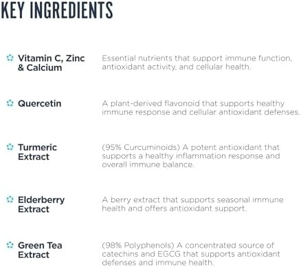 Revive Md Immune Defense Immune Support Supplement - Immunity Health With Zinc Elderberry Vitamin C & Vitamins Booster For Men & Women - Vegan Gluten- & Soy- - 180 Vegetarian Capsules