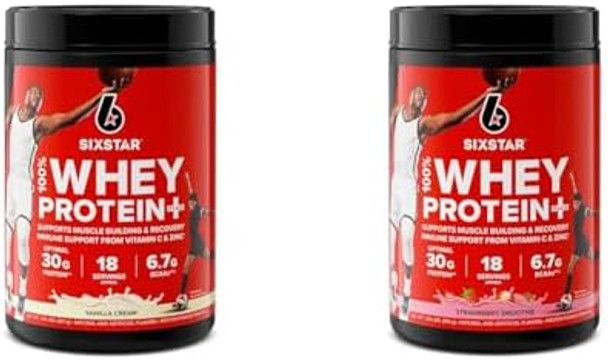 Six Star Elite Series 100% Whey Protein Plus Vanilla Cream 1.8Lbs Us & Elite Series 100% Whey Protein Plus Strawberry Smoothie 1.8Lbs Us Six Star Elite Series 100% Whey Protein Plus Vanilla Cream 1.8Lbs Us & Elite Series 100% Whey Protein Plus Strawberry Smoothie 1.8Lbs Us