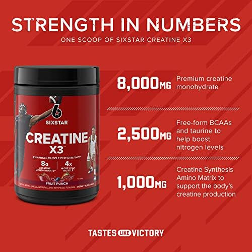 Six Star Creatine Powder And Whey Protein Plus Bundle - Creatine Hcl + Creatine Monohydrate Powder And 100% Whey Protein Plus Strawberry Smoothie