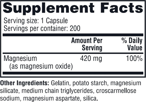 Twinlab Magnesium Caps - High Absorption Magnesium Supplement To Support Leg Cramps Relief - Magnesium Capsules For Stress Relief 420 Mg 200 Count 1 Pack Twinlab Magnesium Caps - High Absorption Magnesium Supplement To Support Leg Cramps Relief - Magnesium Capsules For Stress Relief 420 Mg 200 Count 1 Pack