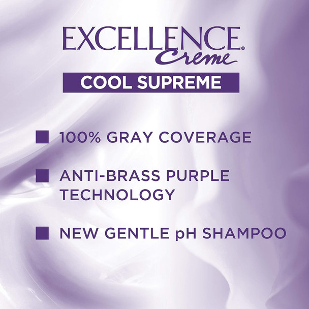 L'Oreal Paris Cool Supreme Permanent Hair Color, Ash Ultra Ash Medium Blonde 8.11, (Pack of 1)
