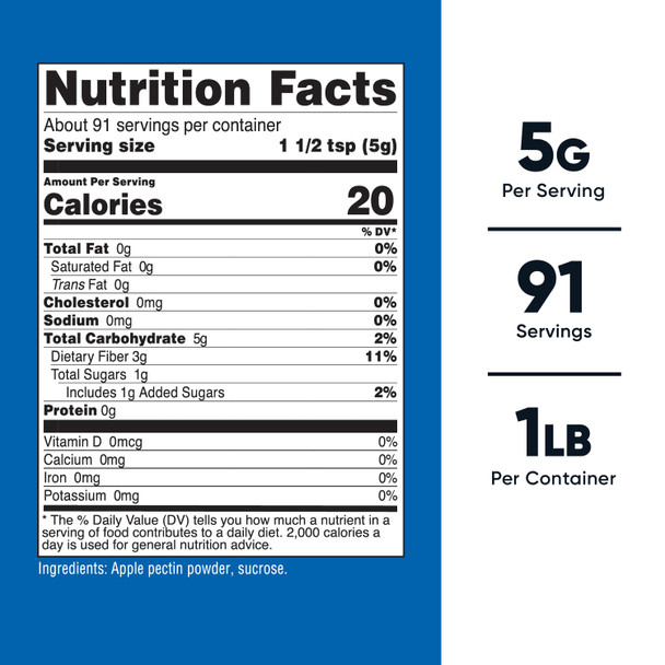 Nutricost Apple Pectin Powder Unflavored 454G