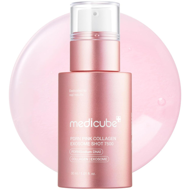 Medicube PDRN Pink Exosome Shot Serum, 7500 Needles, Korean Cosmetics