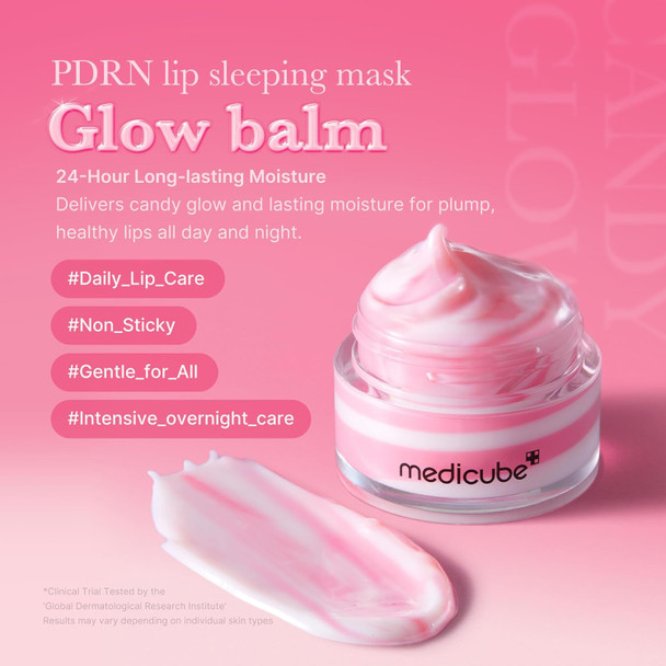 medicube PDRN lip sleeping mask glow balm | Salmon PDRN, Collagen, Shea Butter for Softer Lips, Long-lasting Moisture, Overnight and daily lip care, Korean Skincare 0.35 oz. medicube PDRN lip sleeping mask glow balm | Salmon PDRN, Collagen, Shea Butter for Softer Lips, Long-lasting Moisture, Overnight and daily lip care, Korean Skincare 0.35 oz.