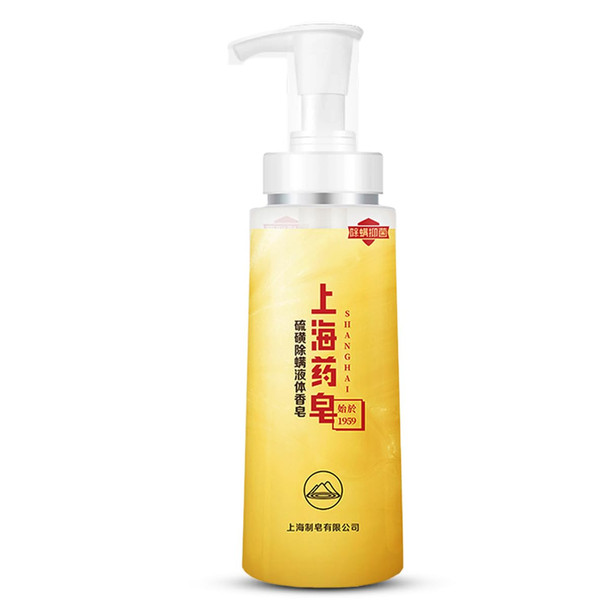 Bee & Flower Sulfur Soap Liquid Shampoo & Body Wash - Daily Head to Toe Skin Care Product for Men and Women - 16.8 Fl Oz
