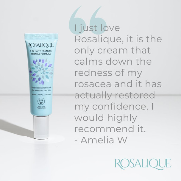 Rosalique 3 in 1 Anti-Redness Miracle Formula Colour Corrector SPF50 for Hypersensitive and Redness Prone Skin Suitable for All Skin Types 1 x 30 ml Rosalique 3 in 1 Anti-Redness Miracle Formula Colour Corrector SPF50 for Hypersensitive and Redness Prone Skin Suitable for All Skin Types 1 x 30 ml