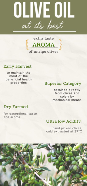 Aegle by NOOS TRADE Polyphenol-rich Aegle Early Harvest Greek Olive Oil Extra Virgin - Drinking EVOO - Monovarietal Koroneiki Aroma of Green Unripe Olives Cold Pressed 500ml