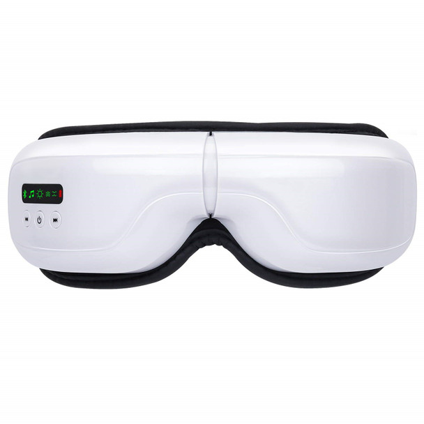 Eye Massager with Bluetooth Music,Eye Mask for Migraines,Eye Care Machine,Vibration Relax Heated,Improve Sleep Reduce, Relax and Reduce Eye Strain Dark Circles Eye Bags Dry Eye, for Men/Women  (White)
