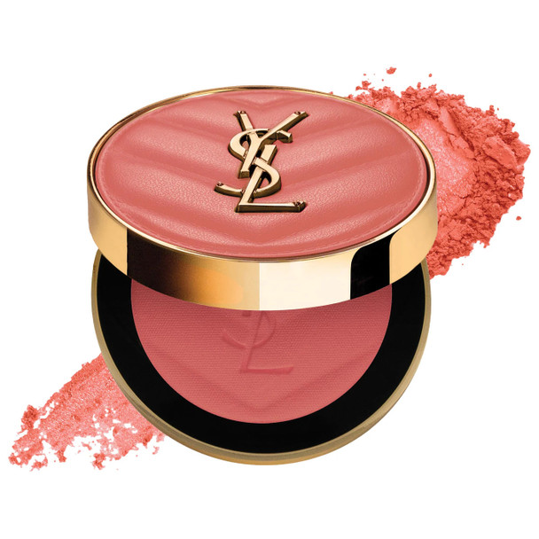 Yves Saint Laurent  Make Me Blush 24H Buildable Powder Blush Color: 37 Peachy Nude - warm teracotta matte