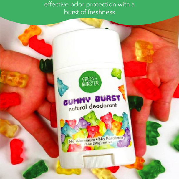 Fresh Monster Natural Deodorant for Kids and Teens - 1.76oz