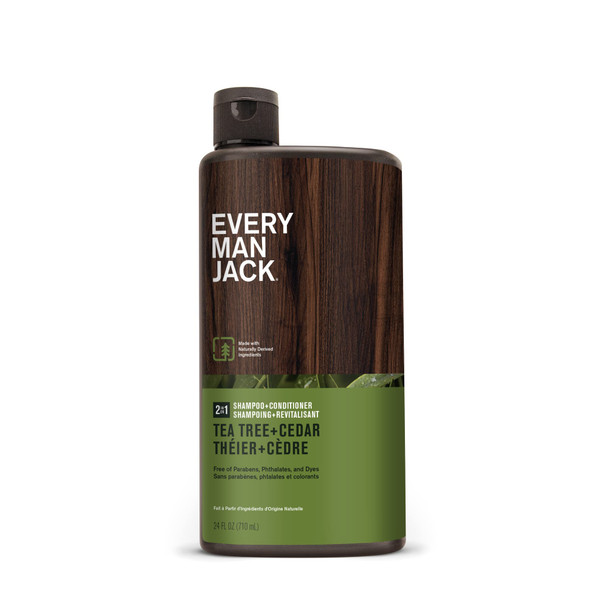 Every Man Jack 2-in-1 Tea Tree + Cedar Shampoo + Conditioner