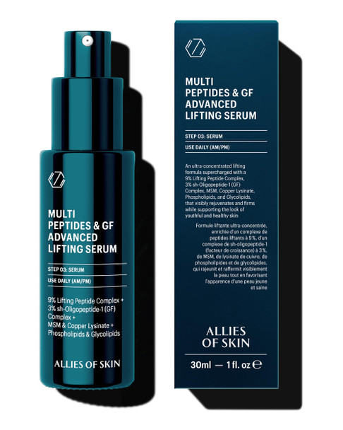 Allies of Skin Multi Peptides & Growth Factor Collagen Boosting Face Serum  30ML