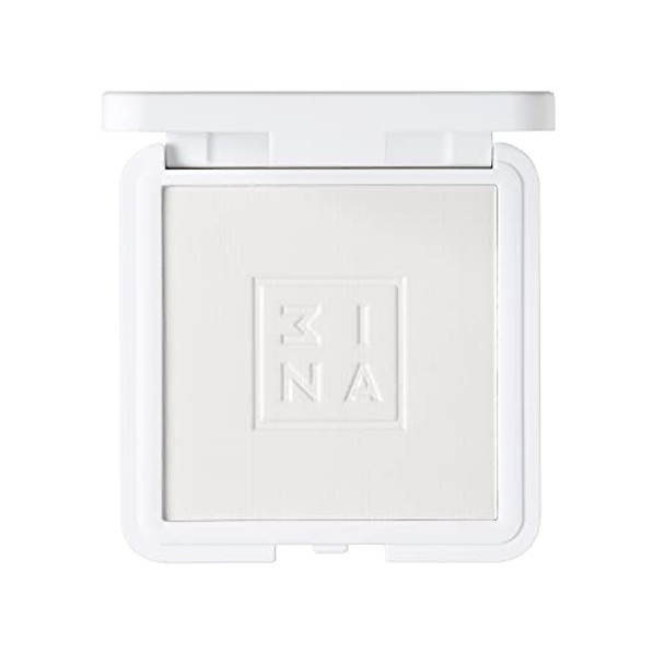 3Ina Makeup - Vegan - Cruelty - The Setting Compact Powder 100 - White - Fixes And Sets Makeup - Mineral Powder - Long Lasting - Mattifying Effect - Absorbs Extra Oilness - Natural Finish