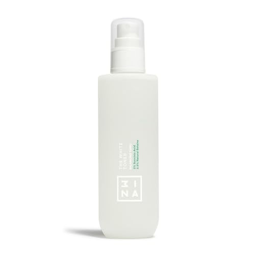 3Ina Makeup - The White Toner - Face Toner With 2% Succinic Acid + 2.5% Natural Betaine - Facial Toner Reduces Oily Sebum & Acne - Face Toner - Vegan - Cruelty