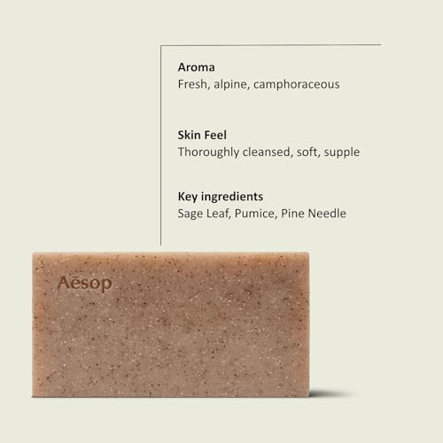 Aesop Polish Bar Soap Exfoliating Body Cleansing Bar With Pumice & Botanical Oils Gently Polishes Skin – Non-Drying 5.2 Oz (Pack Of 2)