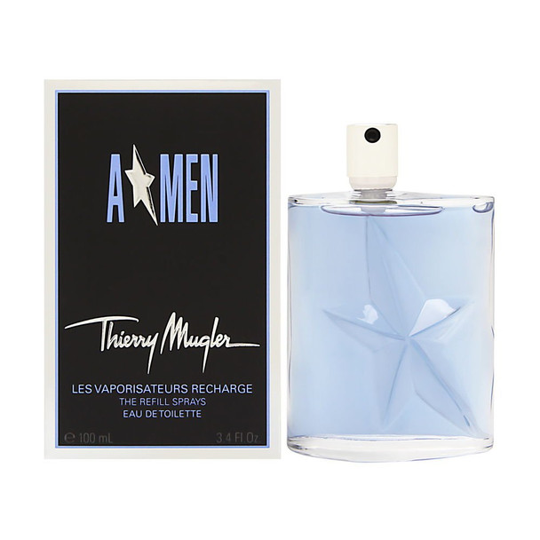 Thierry Mugler | Eau de Toilette | Men's Fragrance | Elegant and Masculine, with Woody Notes of Patchouli, Cedar, Mint, Lavender, Coffee, and Leather | 3.4 oz Spray Refill Thierry Mugler | Eau de Toilette | Men's Fragrance | Elegant and Masculine, with Woody Notes of Patchouli, Cedar, Mint, Lavender, Coffee, and Leather | 3.4 oz Spray Refill
