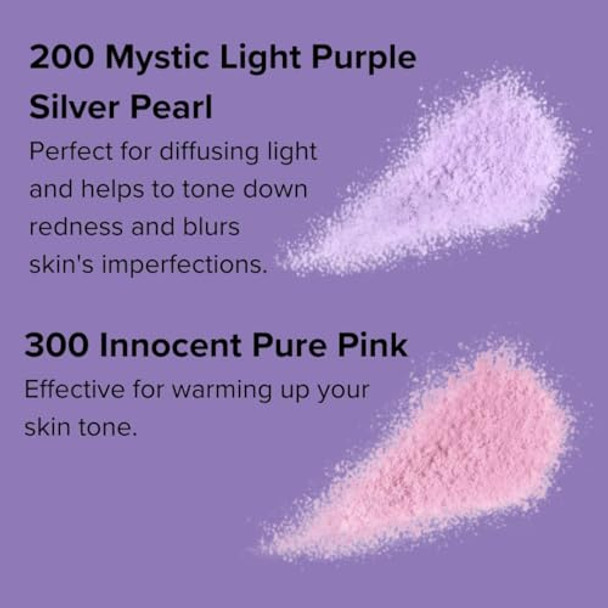 Anna Sui Loose Face Powder Case Only - Refill Sold Separately Black Vanity Case With Butterfly Motif Come With Purple Puff