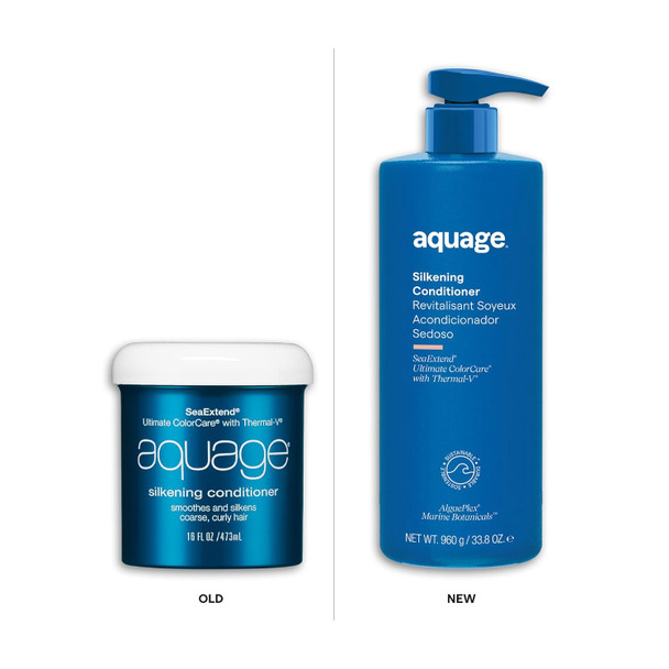 Aquage Seaextend Silkening Conditioner Improves Manageability And Prepares Hair For Sleek Smooth Styling With Frizz- Results 8 Oz