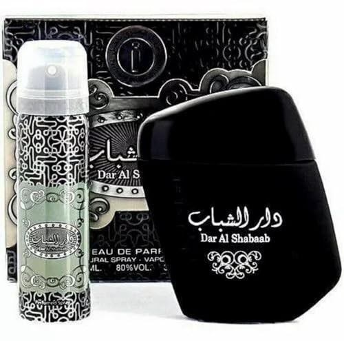 Ard Al Zaafaran. Dar Al Shabab For Unisex 2 Pc Set (3.4 Ounce Edp + 1.7 Ounce Deo Spray)