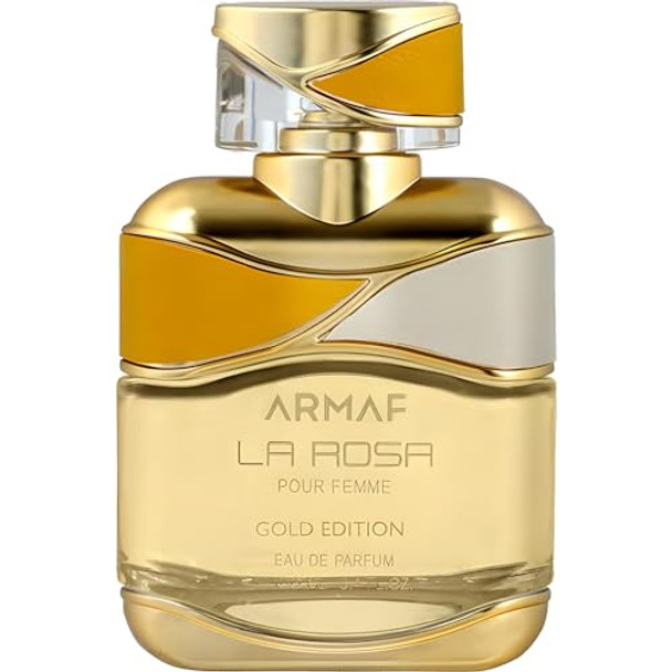 Armaf La Rosa Gold Edition For Women Eau De Parfum Spray 3.4 Ounce