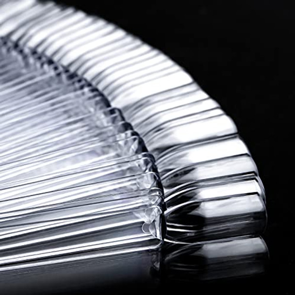 Azurebeauty 150 Pcs Clear Nail Color Sticks Fan Shape Nail Art Polish Display Tips False Nail Sample Sticks Nail Practice Color Display Transparent Polish Board