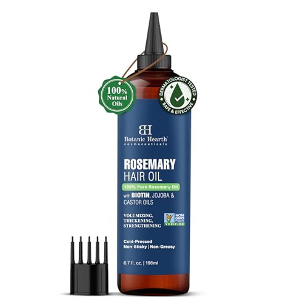Botanic Hearth Rosemary Oil 6.7 Fl Oz And Weightless Mint Rosemary Oil 2 Fl Oz Combo Pack