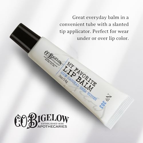C. O. Bigelow My Favorite Lip Balm Tubes Pack Of 3 Bulk Lip Balm Tubes With Shea Butter & Jojoba Oil 0.5 Oz