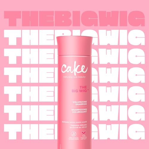 Cake Beauty Shampoo The Big Wig – Weightless Cleansing And Nourishing – With Aloe Vera Rice & Soy Protein – For All Hair Types – 10 Fl Oz / 295 Ml