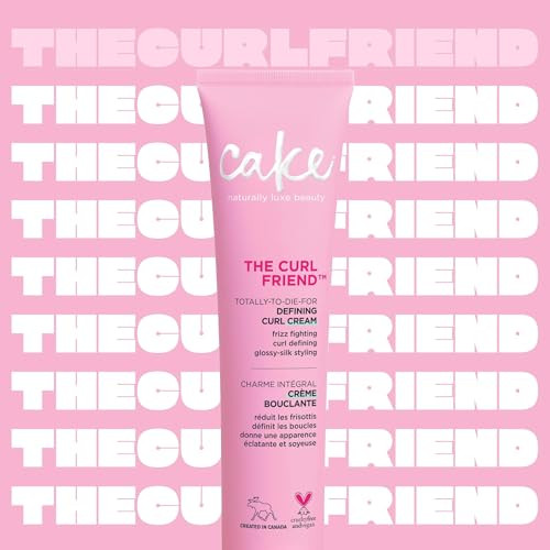Cake Beauty Curl Friend Defining Curl Cream & Hold Out Flexible Hold Hairspray Bundle - Bounce Curly Hair Styling 8.6 Oz