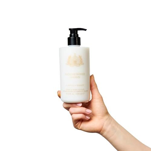 Caswell-Massey Sandalwood Hand And Body Lotion For Dry Skin Daily Moisturizing Lotion With Almond Oil Shea Butter & Vitamin E Fast-Absorbing Non-Greasy Hydrating Moisturizer Pump Bottle 15.2 Fl Oz
