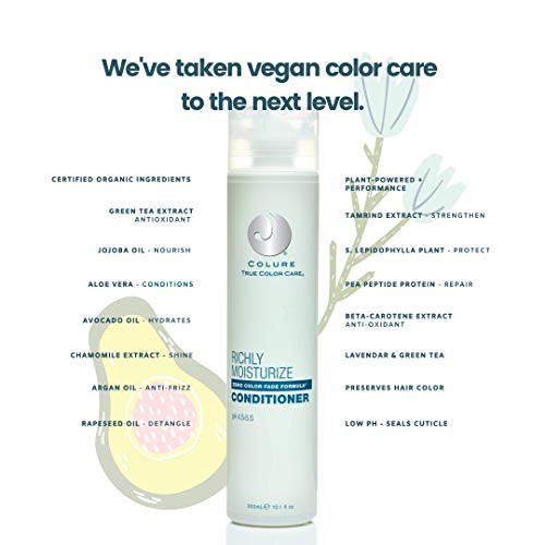 Colure Richly Moisturize Conditioner Instantly Rehydrates Dry Color-Treated Hair (33.8 Oz)